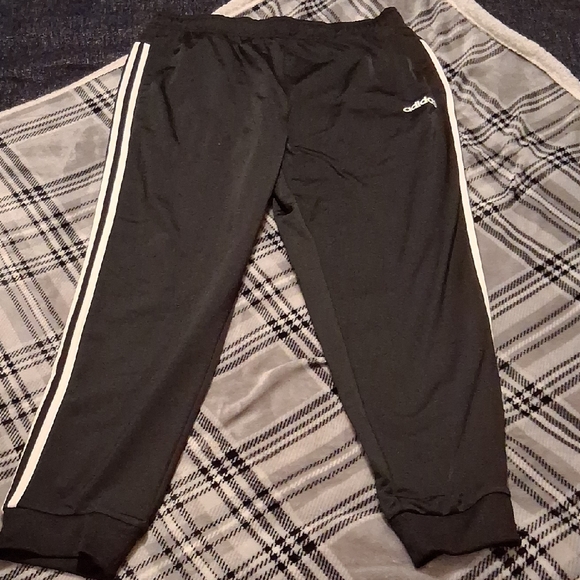 adidas Other - Adidas Black Joggers with White Stripes